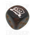 Chessex Scarab Blue Blood RIP NOOB Logo D6 Spot Dice