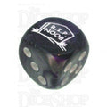 Chessex Gemini Purple & Steel RIP NOOB Logo D6 Spot Dice