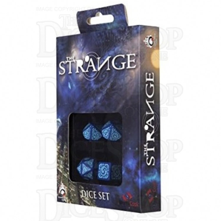 Q Workshop The Strange Blue 4 x Polyhedral Dice Set