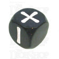 Evil Hat Vampire Pearl Black & White Fudge Fate D6 Dice