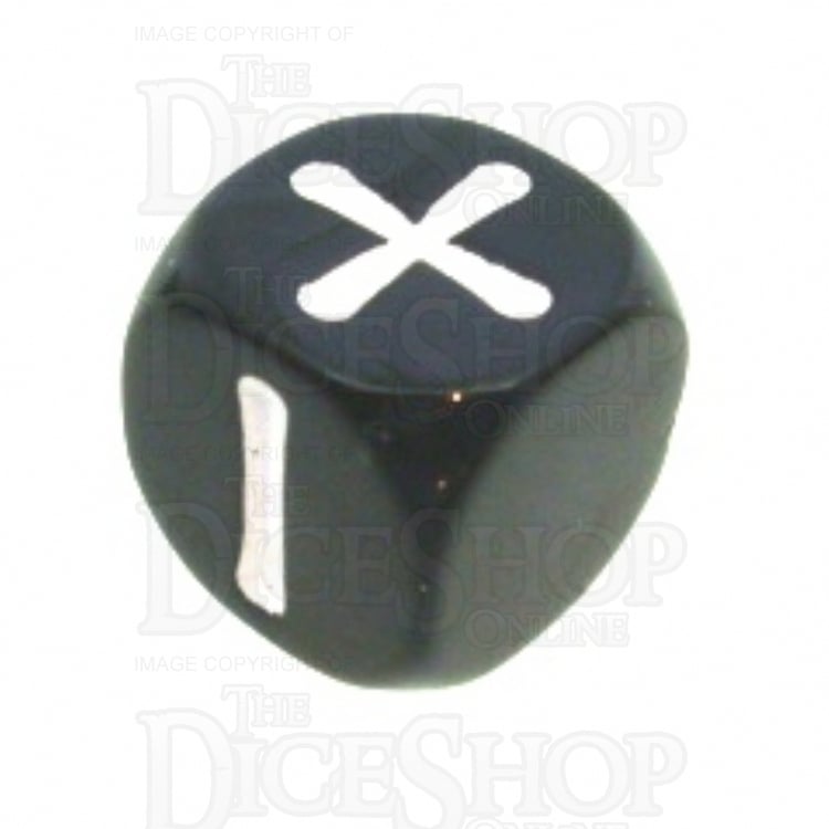 Evil Hat Vampire Pearl Black & White Fudge Fate D6 Dice