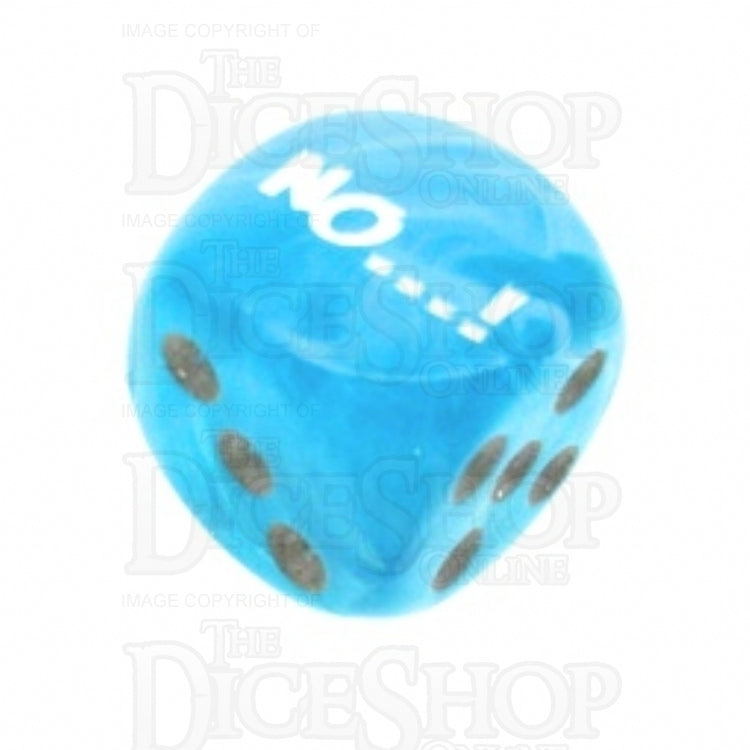 Chessex Cirrus Aqua NO...! Logo D6 Spot Dice