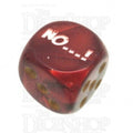 Chessex Scarab Scarlet NO...! Logo D6 Spot Dice