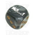 Chessex Lustrous Black NO...! Logo D6 Spot Dice