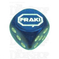 Chessex Gemini Blue FRAK! Logo D6 Spot Dice