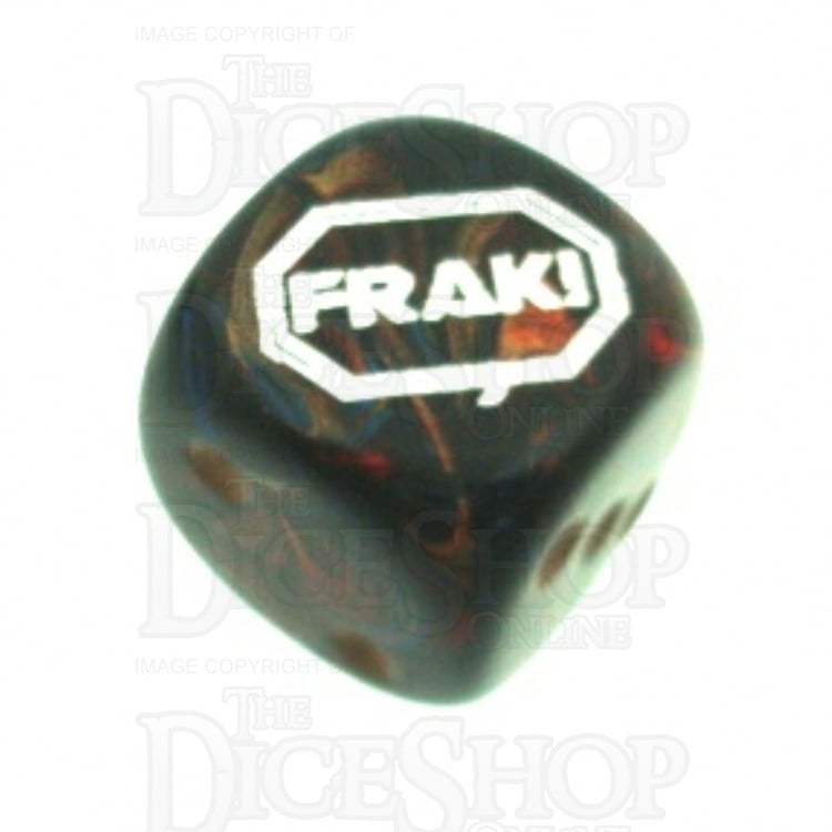Chessex Scarab Blue Blood FRAK! Logo D6 Spot Dice