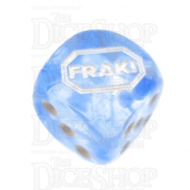 Chessex Nebula Dark Blue FRAK! Logo D6 Spot Dice