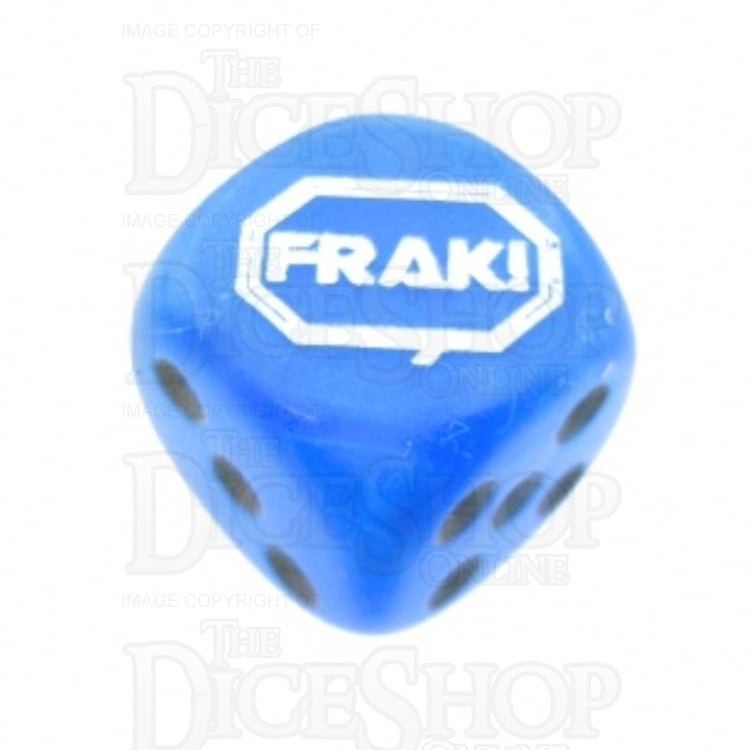 Chessex Velvet Bright Blue FRAK! Logo D6 Spot Dice