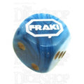 Chessex Phantom Teal FRAK! Logo D6 Spot Dice