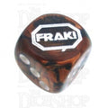 Chessex Gemini Black & Copper FRAK! Logo D6 Spot Dice
