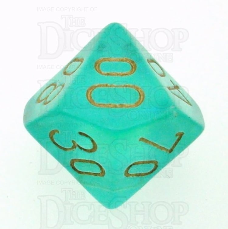 Chessex Borealis NG Light Green Percentile Dice - Discontinued