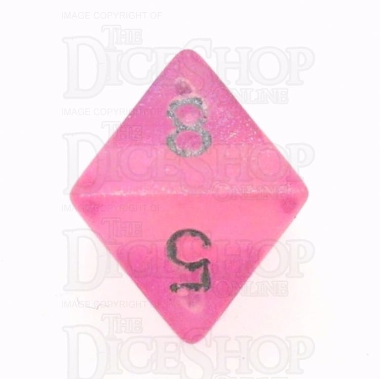 Chessex Borealis NG Pink D8 Dice - Discontinued