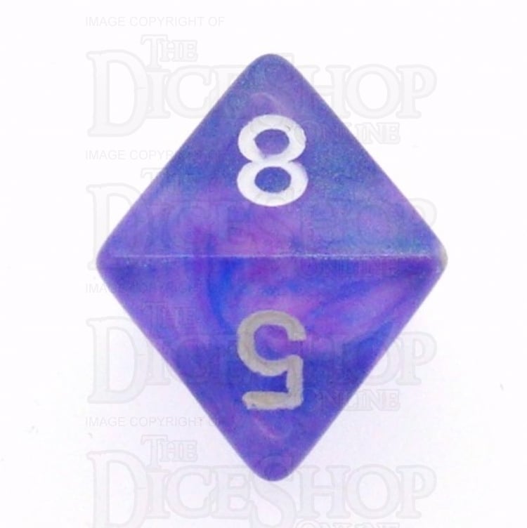 Chessex Borealis NG Purple D8 Dice - Discontinued
