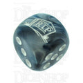 Chessex Lustrous Slate RIP Logo D6 Spot Dice