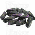 Crystal Caste Oblivion Purple 12 x D6 Dice Set