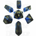 Crystal Caste Oblivion Blue Hybrid 7 Dice Polyset