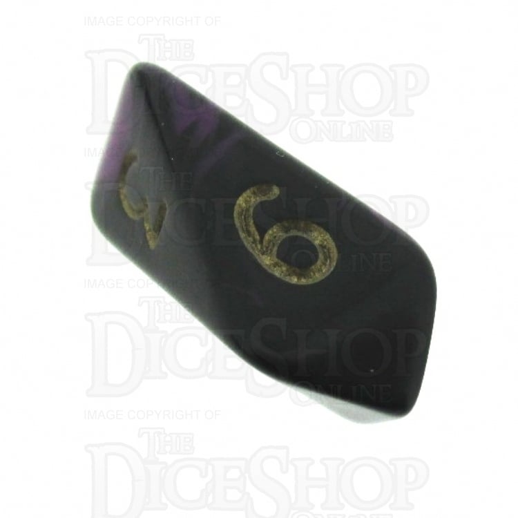 Crystal Caste Oblivion Purple D6 Dice