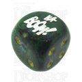 Chessex Scarab Jade KA-BOOM! Logo D6 Spot Dice