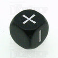 Grey Ghost Opaque Black & White Fudge Fate D6 Dice