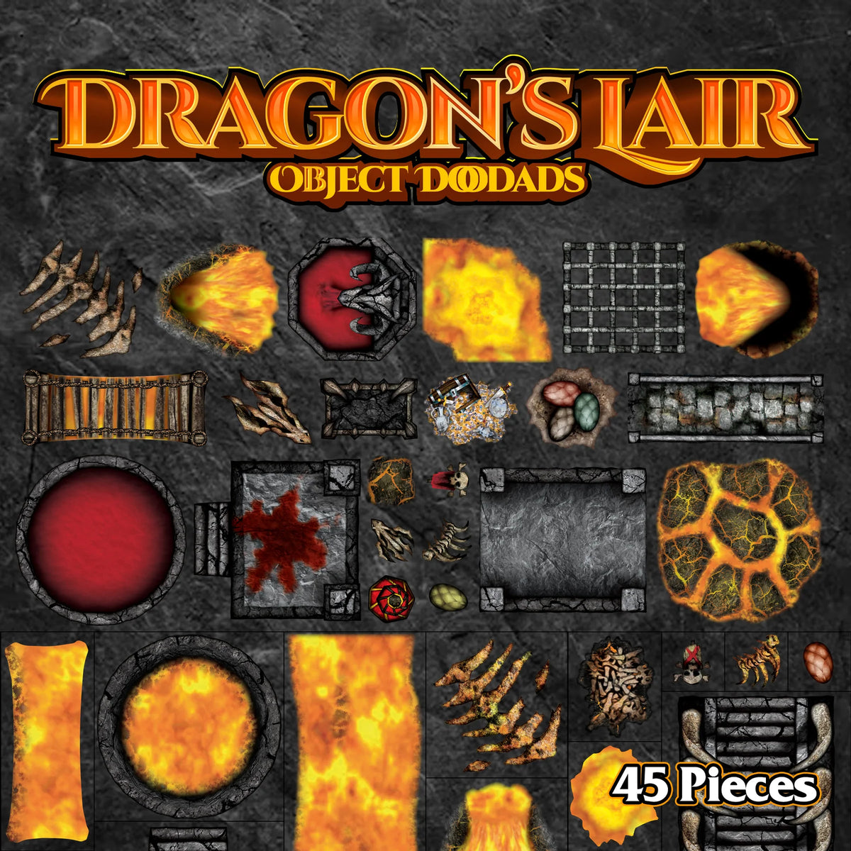 ArcKnight Flat Plastic Miniatures - Roleplaying Objects - Dragons Lair