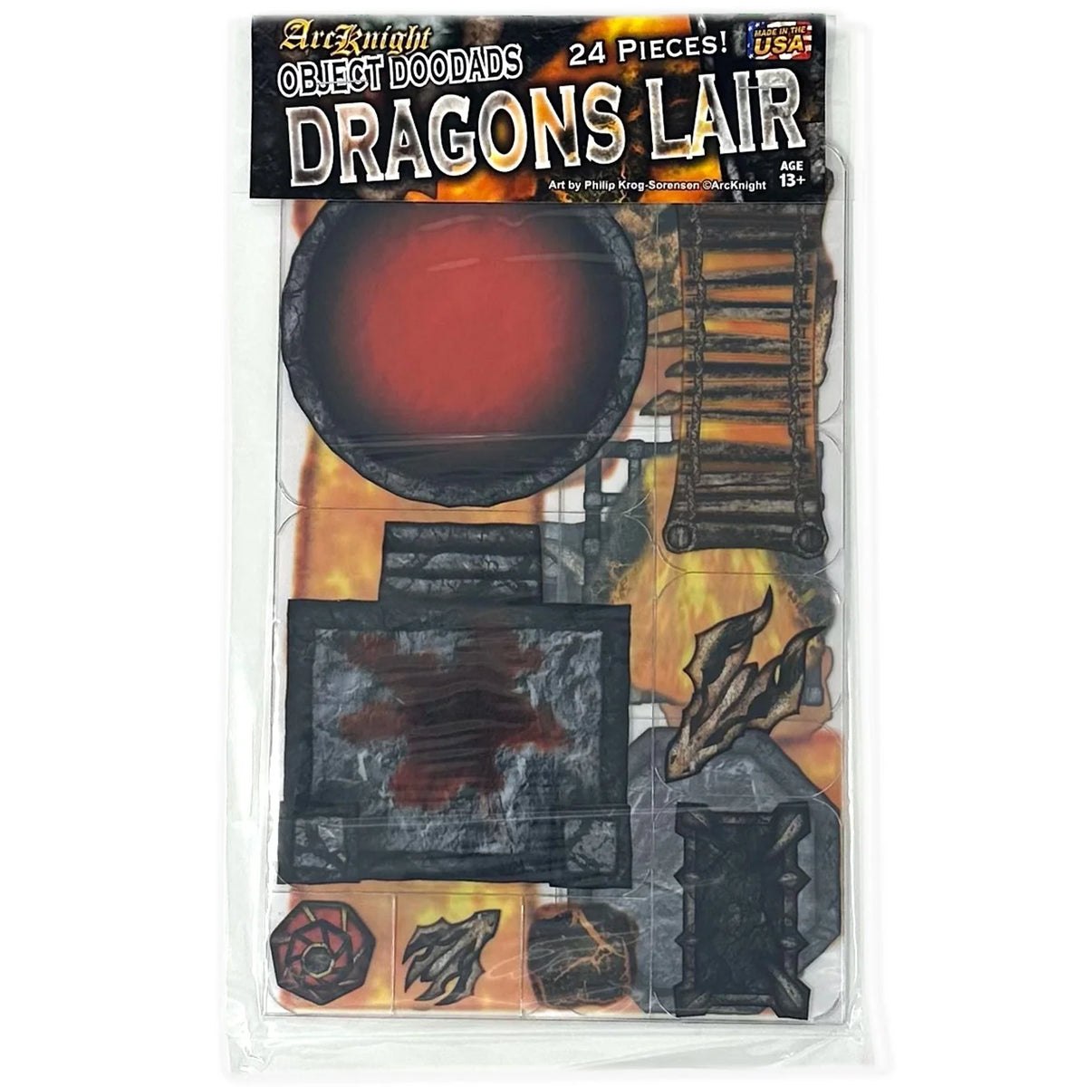 ArcKnight Flat Plastic Miniatures - Roleplaying Objects - Dragons Lair