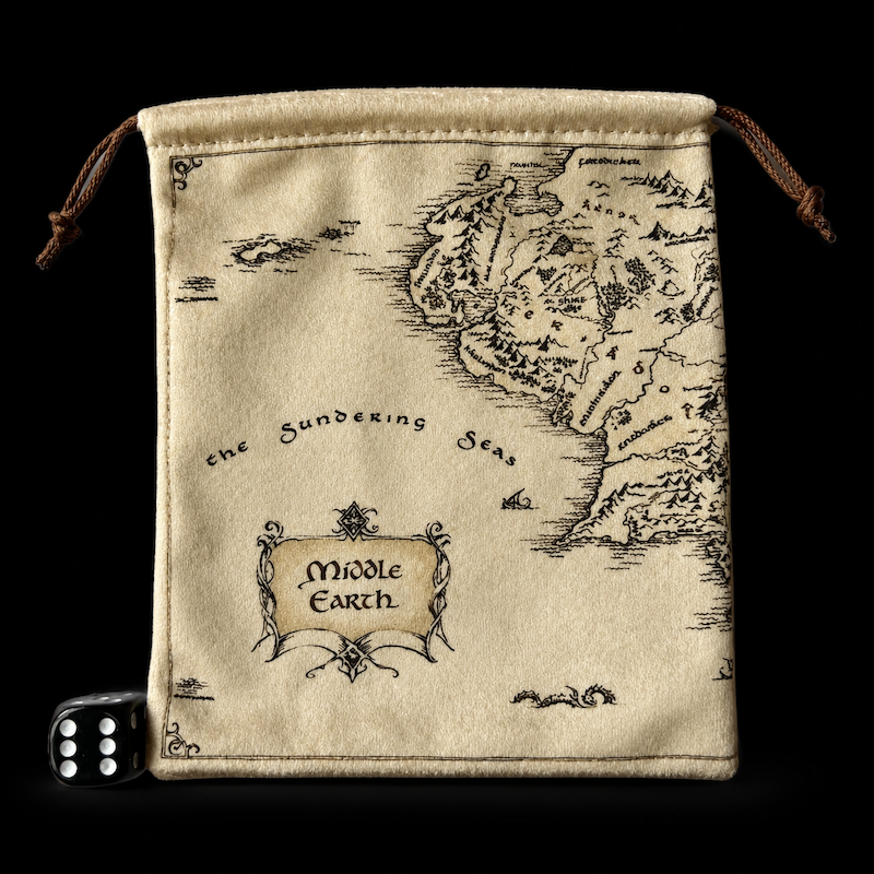 All Rolled Up In the Third Age Velvet Dice Bag