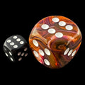 Chessex Festive Symphony & White BIG 30mm D6 Spot Dice