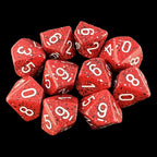 Chessex Speckled Lava Stone 10 x D10 Dice Set
