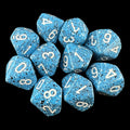 Chessex Speckled Ocean Stone 10 x D10 Dice Set