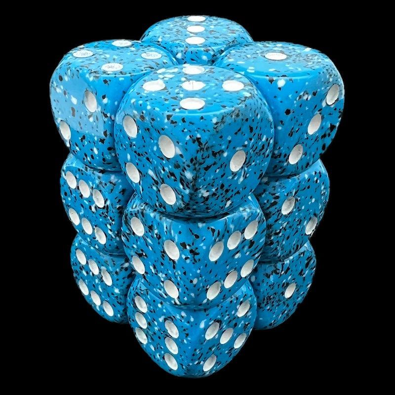 Chessex Speckled Ocean Stone 12 x D6 Dice Set