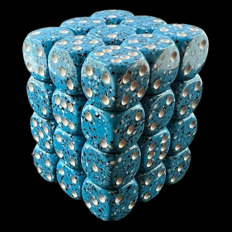 Chessex Speckled Ocean Stone 36 x D6 Dice Set