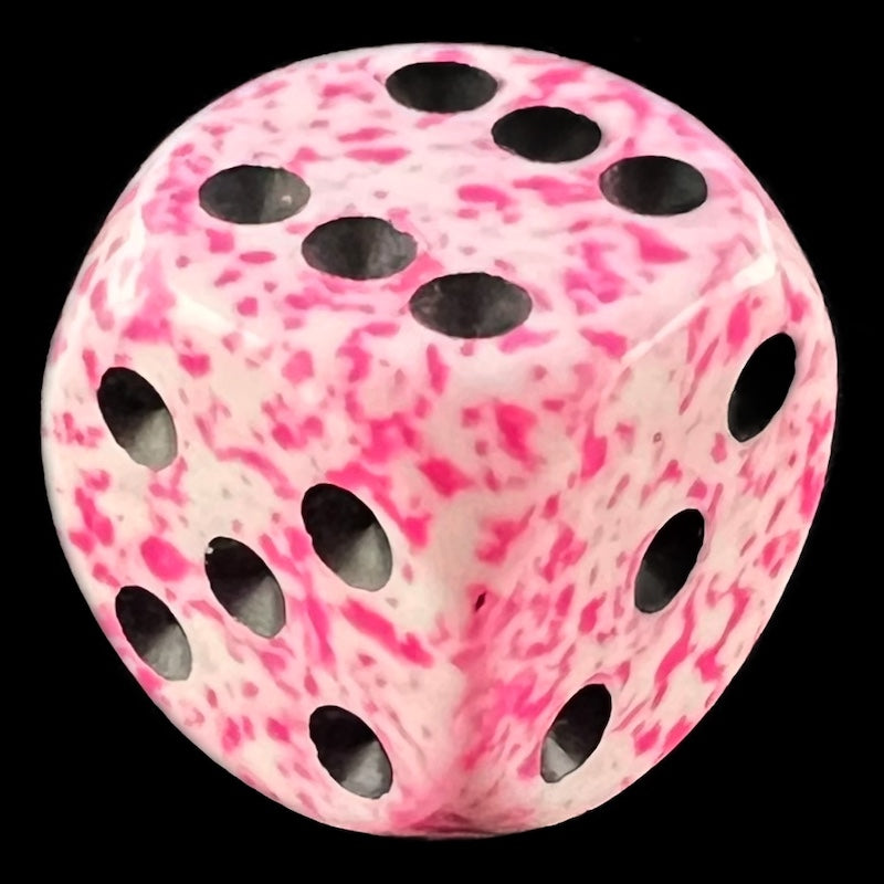 Chessex Speckled Pink 16mm D6 Spot Dice