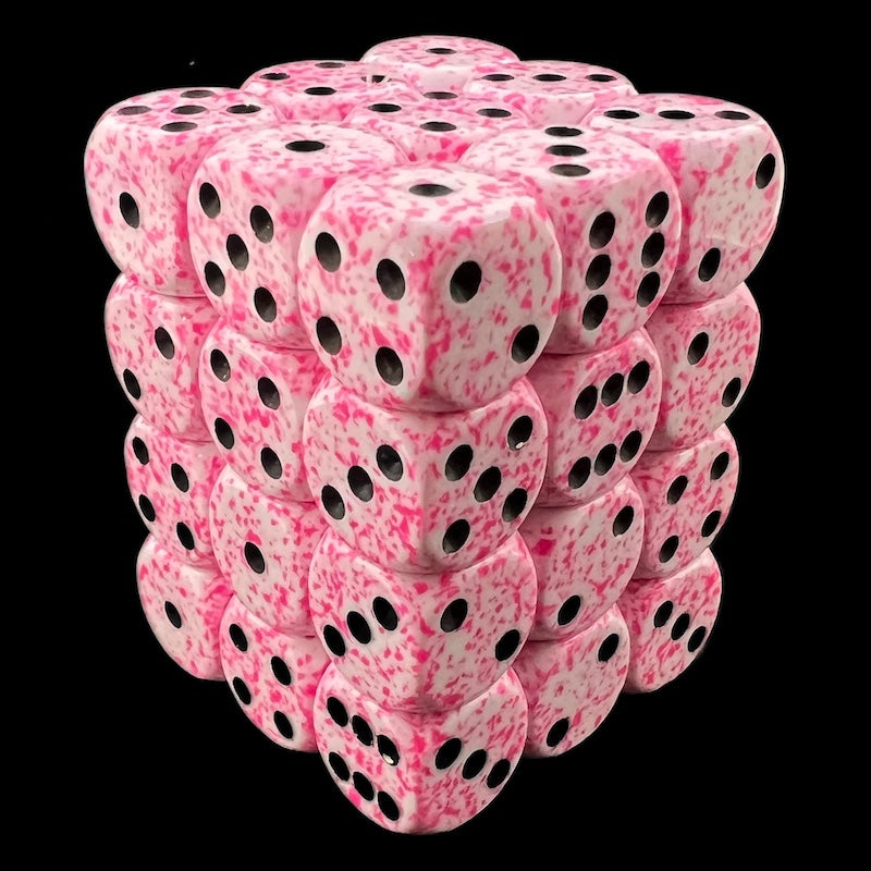 Chessex Speckled Pink 36 x D6 Dice Set
