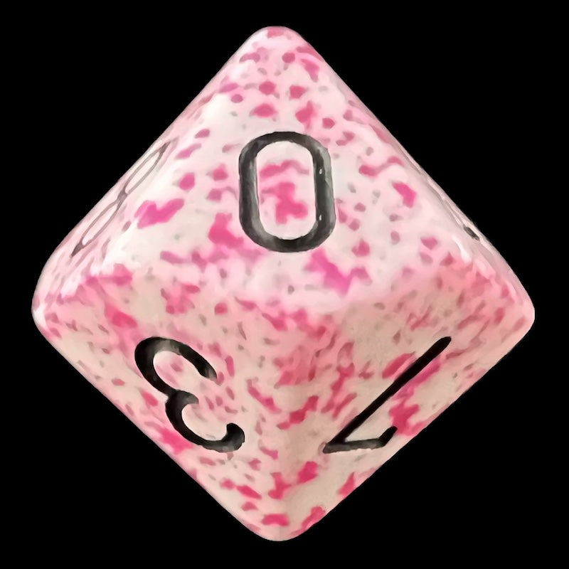Chessex Speckled Pink 10 x D10 Dice Set