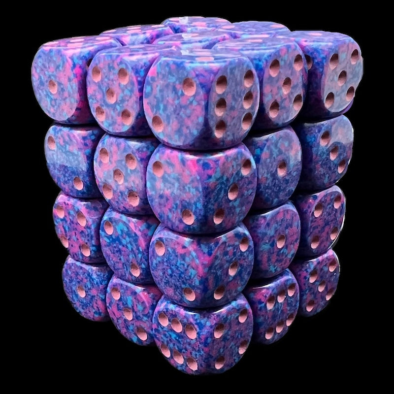 Chessex Speckled Purple Passion 36 x D6 Dice Set