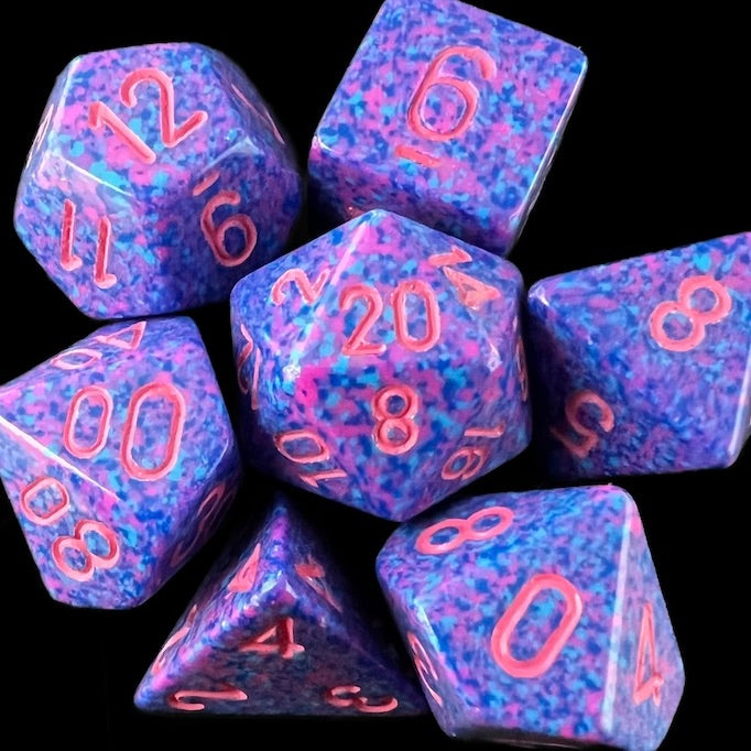 Chessex Speckled Purple Passion 7 Dice Polyset