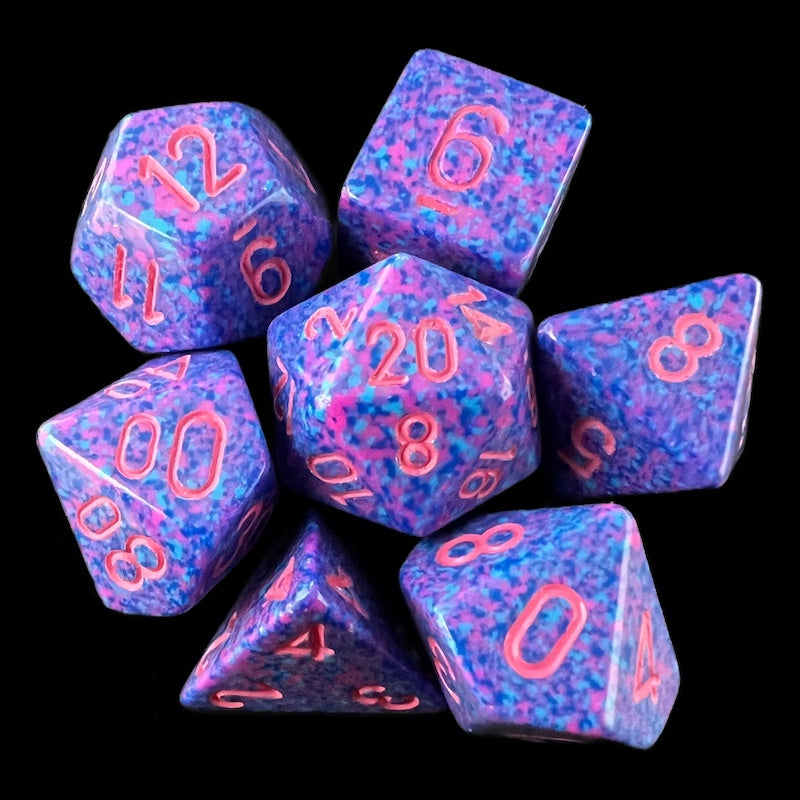 Chessex Speckled Purple Passion 7 Dice Polyset