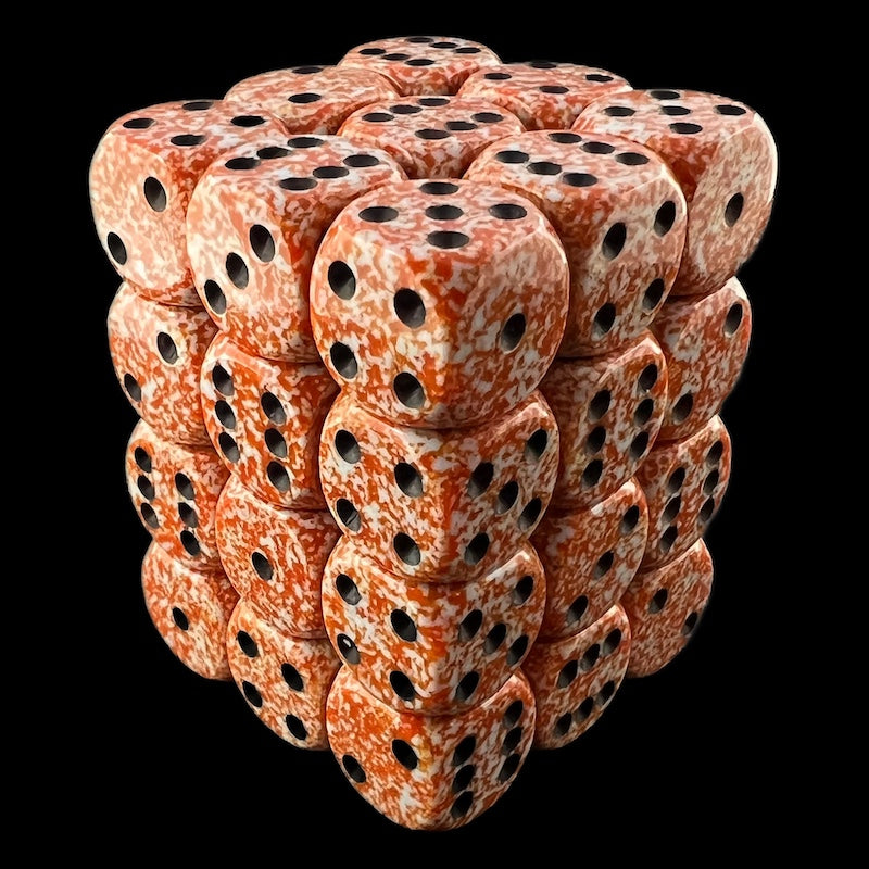 Chessex Speckled Rust 36 x D6 Dice Set