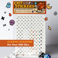 Crit Stickers Custom Sticker Set for D20 Dice – Over 180 Stickers (Includes Promo Side Quest)