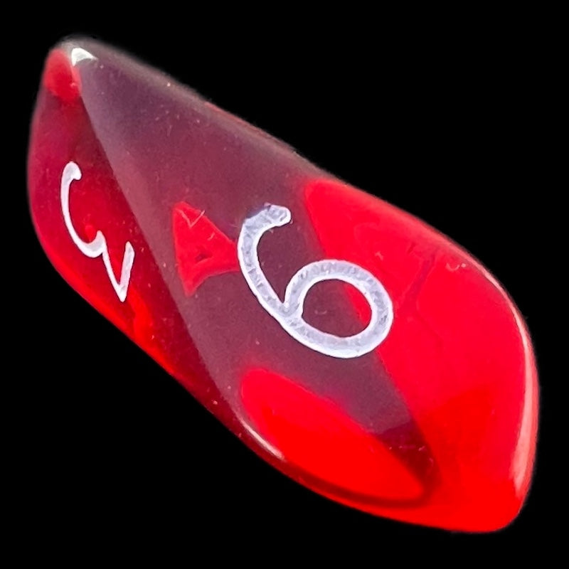 Crystal Caste Gem Red 12 x D6 Dice Set
