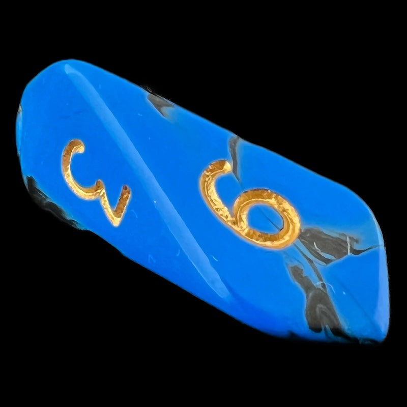 Crystal Caste Oblivion Blue 12 x D6 Dice Set