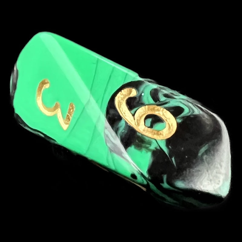 Crystal Caste Oblivion Green D6 Dice