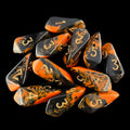 Crystal Caste Oblivion Orange 12 x D6 Dice Set