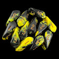 Crystal Caste Oblivion Yellow 12 x D6 Dice Set