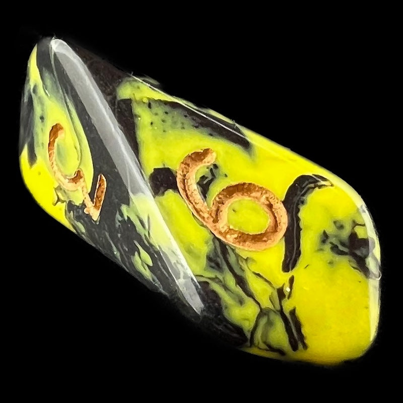 Crystal Caste Oblivion Yellow D6 Dice