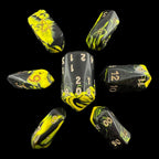 Crystal Caste Oblivion Yellow 7 Dice Polyset