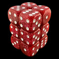 CLEARANCE D&G Intense Glitter Cerise 12 x D6 Dice Set