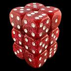 CLEARANCE D&G Intense Glitter Cerise 12 x D6 Dice Set
