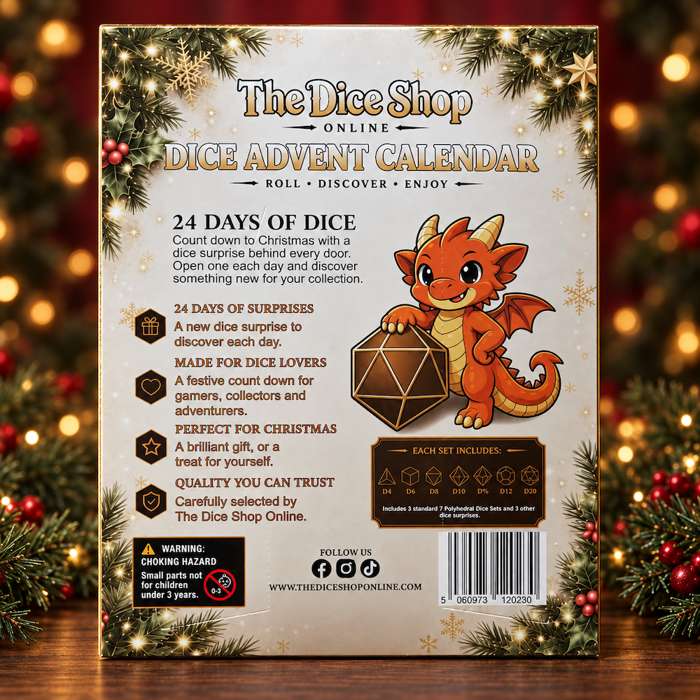 Dice Advent Calendar - Dragons Festive Frost