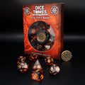 Dice Tomes Evil Eye's Bane 7 Dice Polyset + Coin